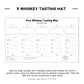 Bourbon Flavor Wheel & Tasting Mat Templates