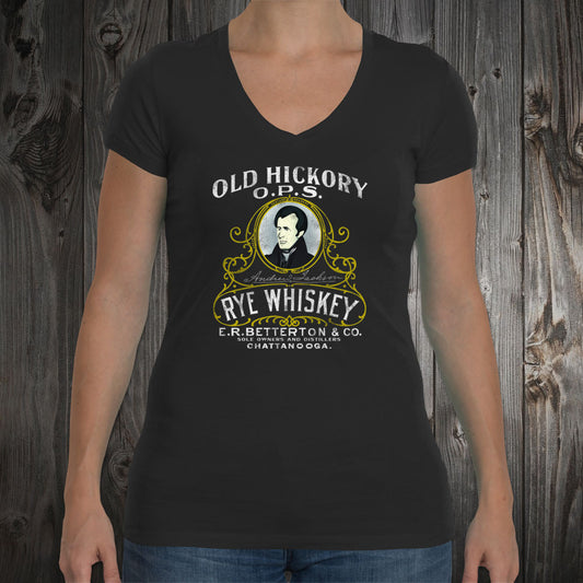 Old Hickory Rye Whiskey Women's V-Neck